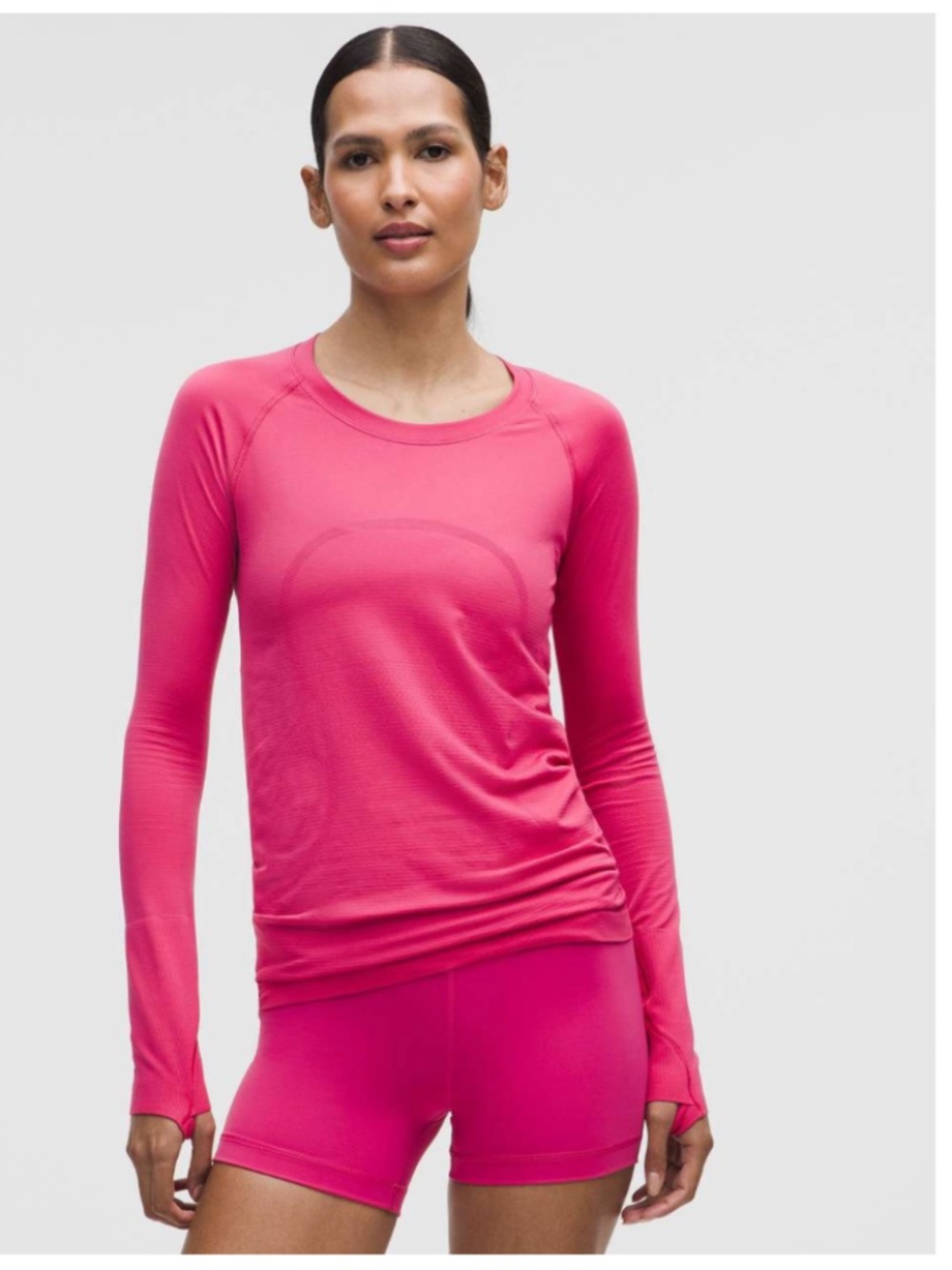 NEW! Lululemon Swiftly Tech Long-Sleeve Shirt 2.0 *Hip Length Raspberry Coulis 6